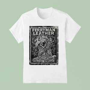 Death Ferryman Leather T Shirt