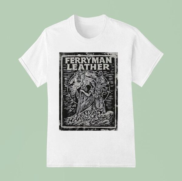 Death Ferryman Leather T Shirt