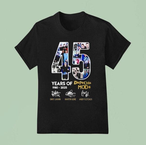 Depeche Mode Years Signatures T Shirt