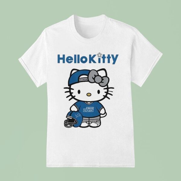 Detroit Lions Cat Hello Kitty T Shirt
