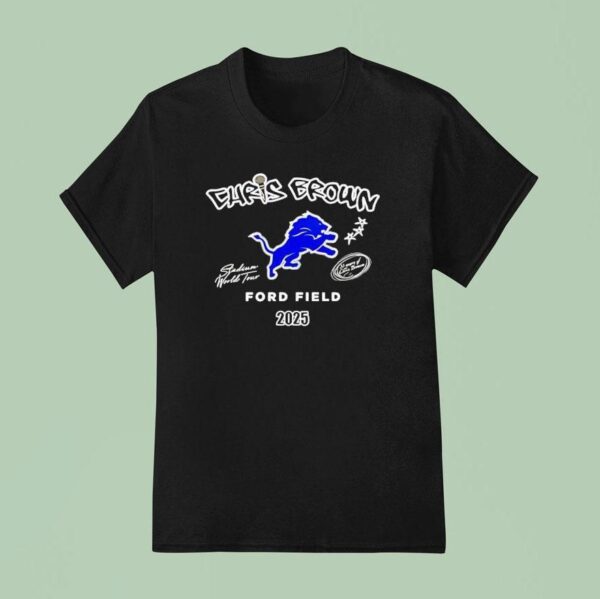 Detroit Lions Chris Brown Breezy Bowl Xx Tour T Shirt