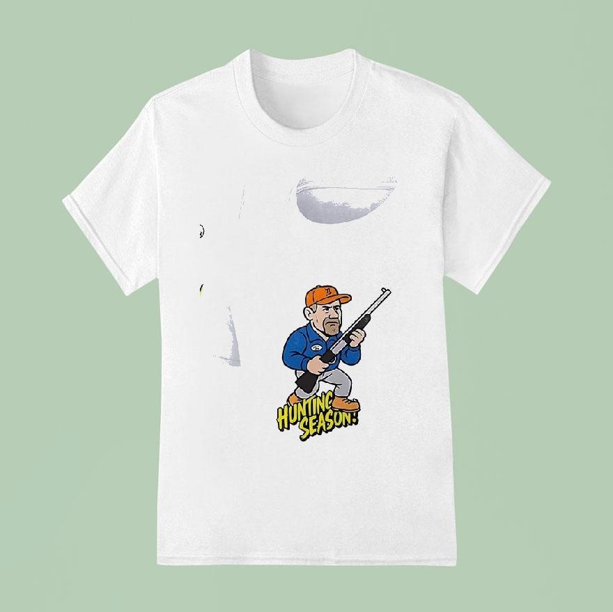 Detroit Lions Hunting Season Cartoon T Shirt
