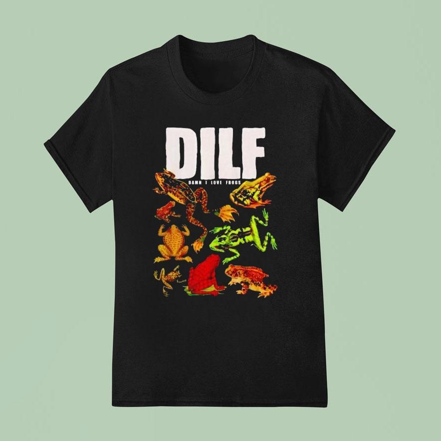 Dilf Damn I Love Frogs New T Shirt