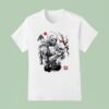 Din Djarin And Grogu In Japanese Sumi E Style T Shirt