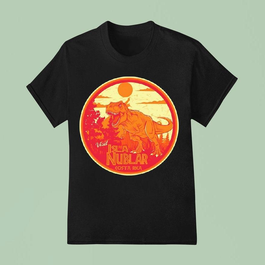 Dinosaur Visit Isla Nublar Costa Rica T Shirt