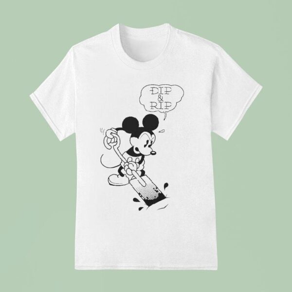 Dip Rip Mickey Mouse Stabber T Shirt