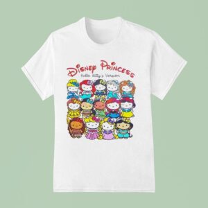 Disney Princess Hello Kitty S Version Cute Princess Mashup T Shirt