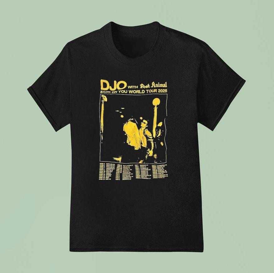 Djo With Post Animal Back On You World Tour T Shirt