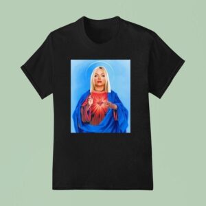Dominik Wearing Santa Olivia Jesus T Shirt