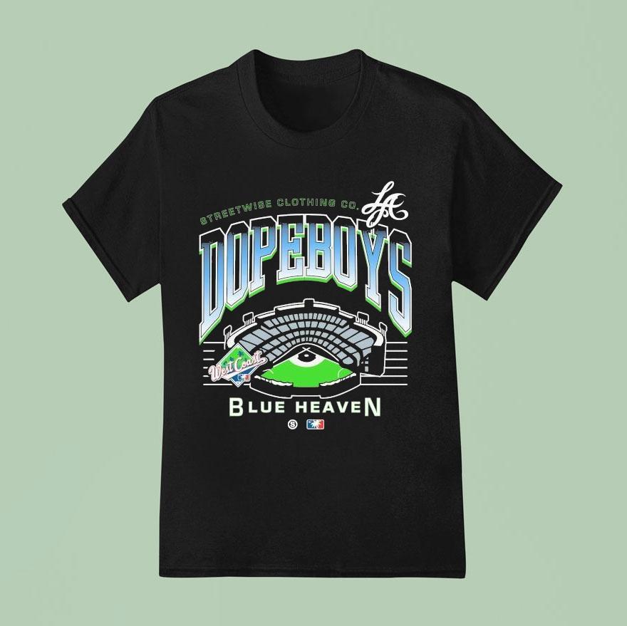 Dopeboys Blue Heaven Streetwise West Coast Stadium T Shirt