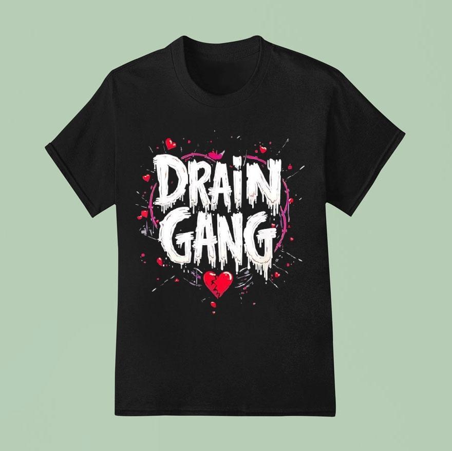 Drain Gang Heart Broken T Shirt