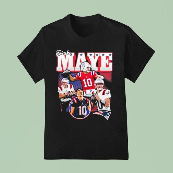 Drake Maye New England Patriots Notorious T Shirt