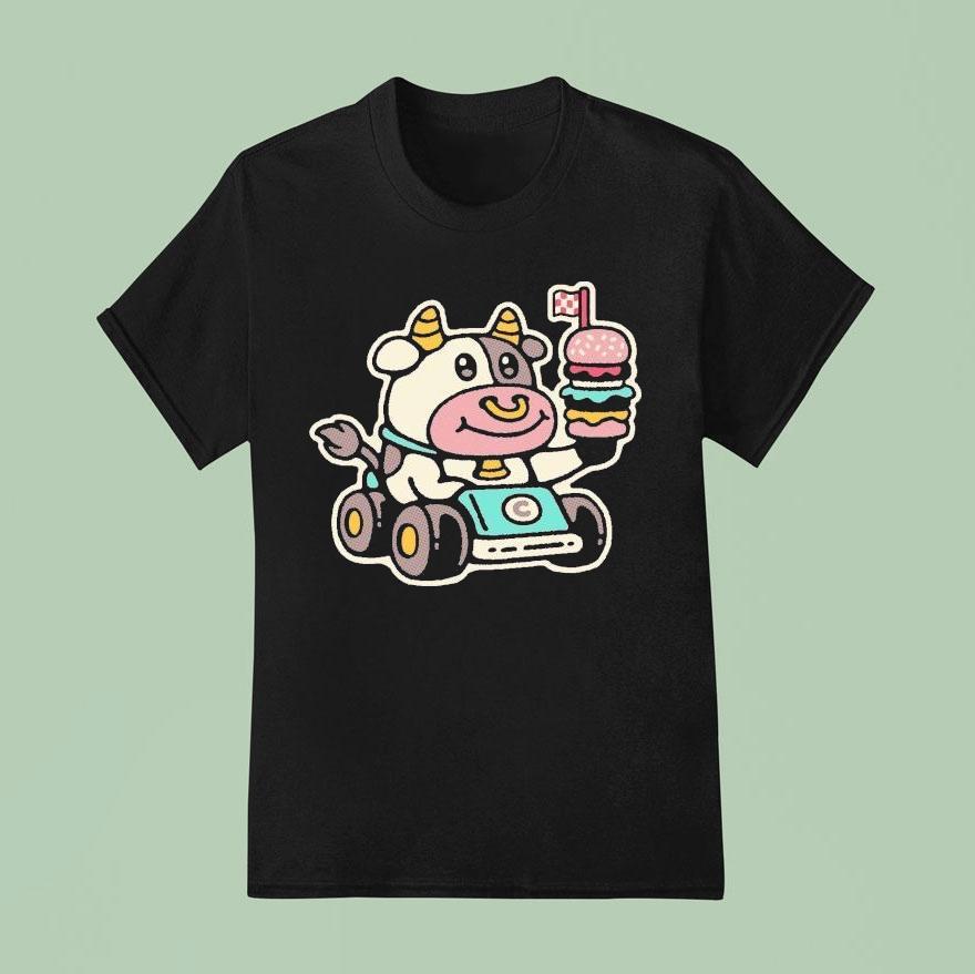 Drew Wise Fast Food Cow T Shirt