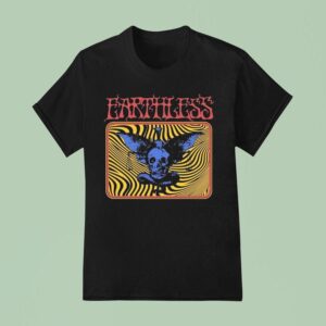 Earthless Bat And Skull T Shirt