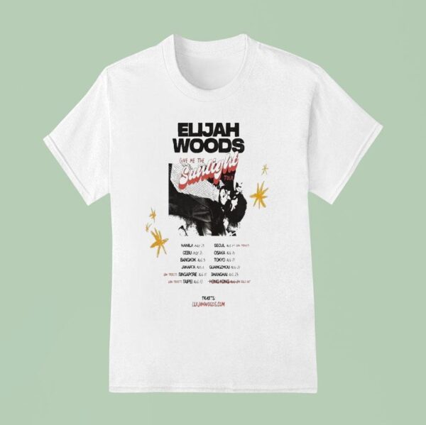 Elijah Woods Give Me The Sunlight Tour T Shirt