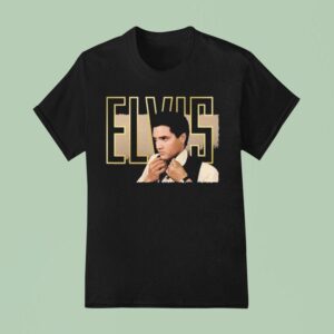 Elvis Presley In Gold T Shirt