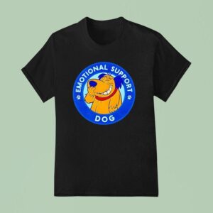 Emotional Support Dog Logo Graphic T Shirt