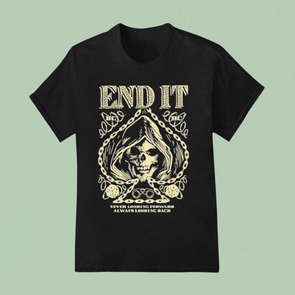 End It Never Looking Forward Always Looking Back Spade Reaper T Shirt