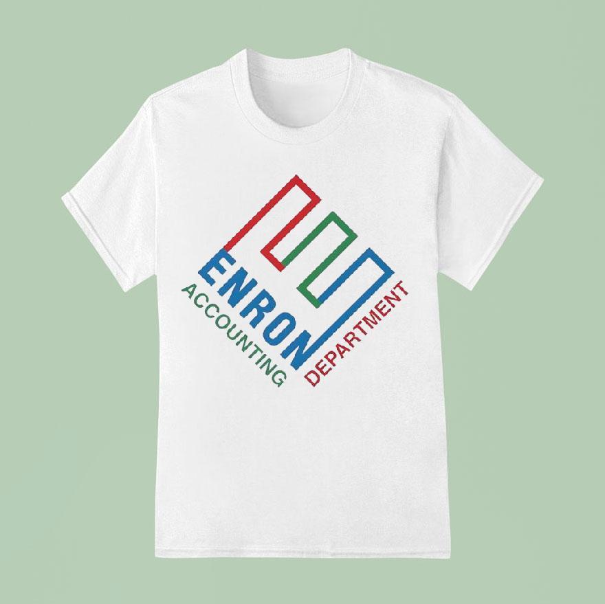 Enron Accounting Department Logo T Shirt