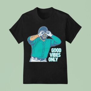 Eugenio Suarez Good Vibes Only Seattle Mariners Baseball T Shirt