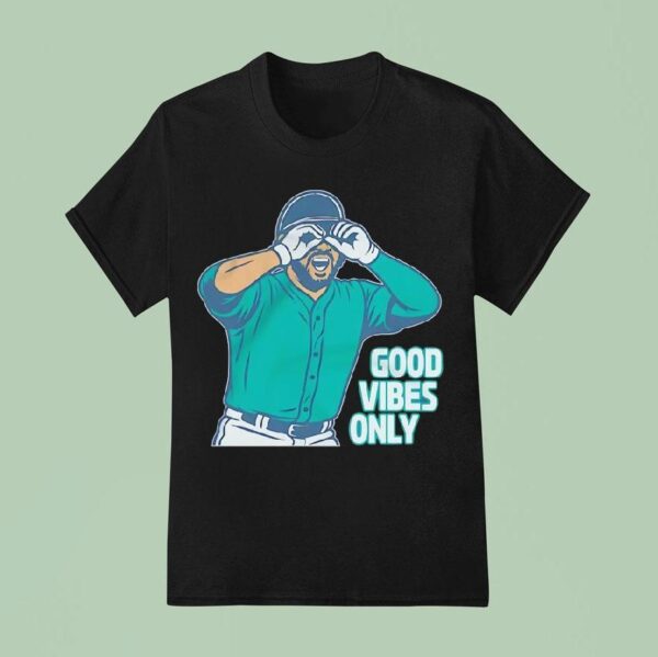 Eugenio Suarez Good Vibes Only Seattle Mariners Baseball T Shirt