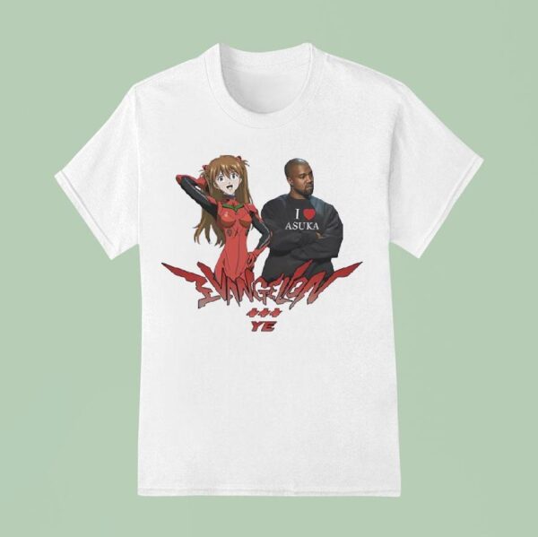 Evangelion Asuka X Kanye West Anime T Shirt