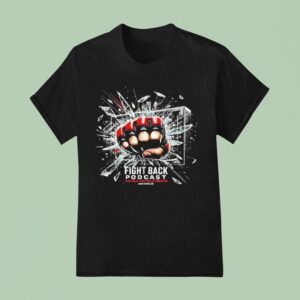Fight Back Podcast Too Real For The Algorithm Jake Shields Hand T Shirt