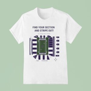 Find Your Section And Stripe Out Kansas State Wildcats Stadium T Shirt