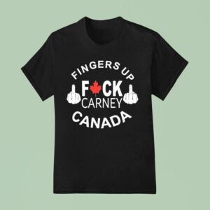 Fingers Up Fuck Carney Canada T Shirt