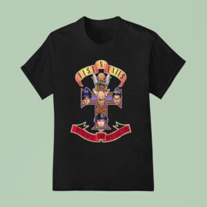 Fist N Fates Mishimas For Destruction Style Guns N Roses T Shirt