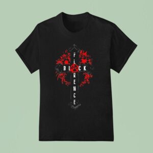 Florence Black Cross T Shirt