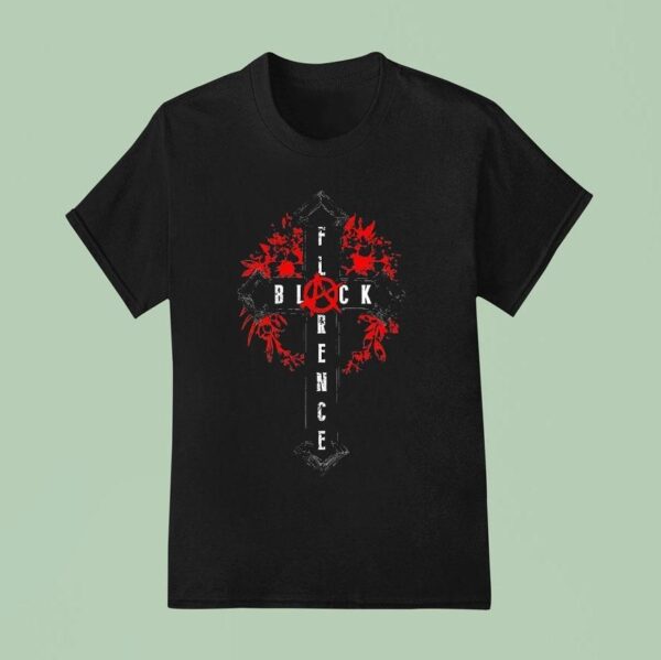 Florence Black Cross T Shirt