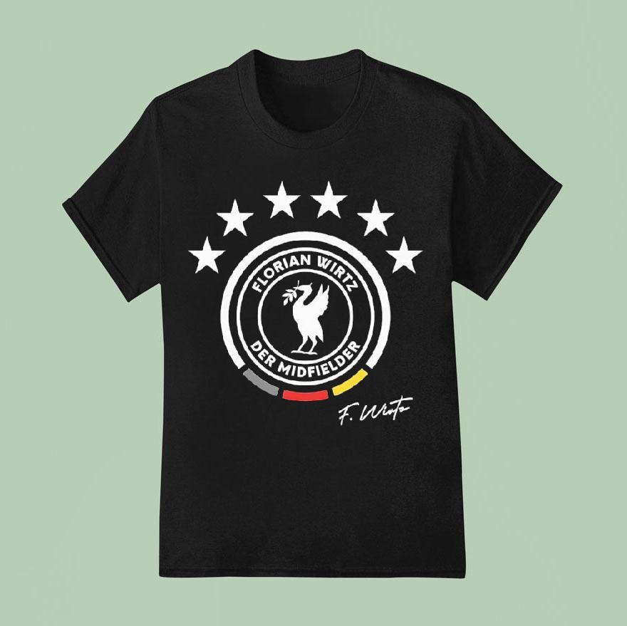 Florian Wirtz Der Midfielder Liverpool Fc Signature T Shirt