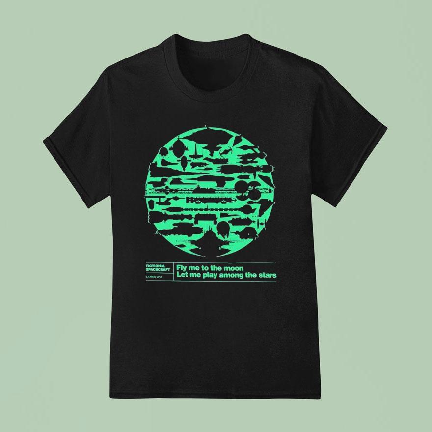 Fly Me To The Moon Let Me Play Among The Stars T Shirt