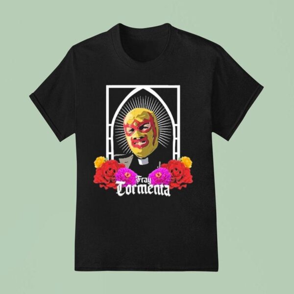 Fray Tormenta Padre Tormenta Floral T Shirt