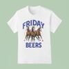 Friday Beers Horses Three T Shirt