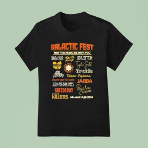 Galactic Fest May The Music Be With You A Music Festival Style Star Wars T Shirt