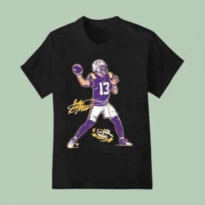 Garrett Nussmeier Superstar Pose Lsu Tigers T Shirt