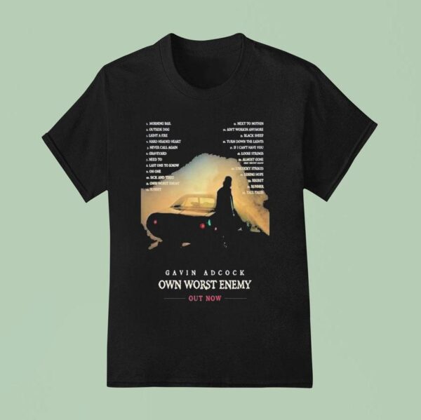 Gavin Adcock Own Worst Enemy Album T Shirt