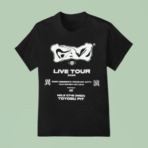 Gazette Live Tour Each Member S Produce Act Four Different Set Lists T Shirt