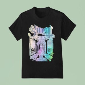 Ghost Skeleta Rainbow Foil Hand Numbered Skeletour World Tour August At Las Vegas Nevada T Shirt
