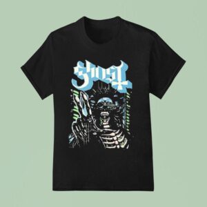 Ghost Skeletour World Tour August At Las Vegas Mgm Grand Garden Arena Cyborg T Shirt