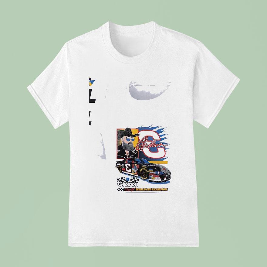 Gideon Racing World Cup Champion Pedal To Medal T Shirt