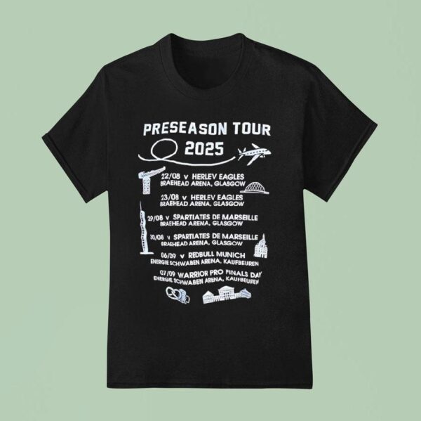 Glasgow Clan Hockey Preseason Tour T Shirt