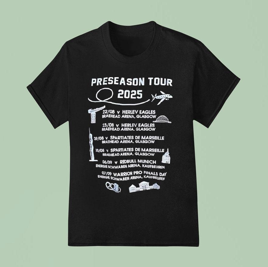 Glasgow Clan Hockey Preseason Tour T Shirt