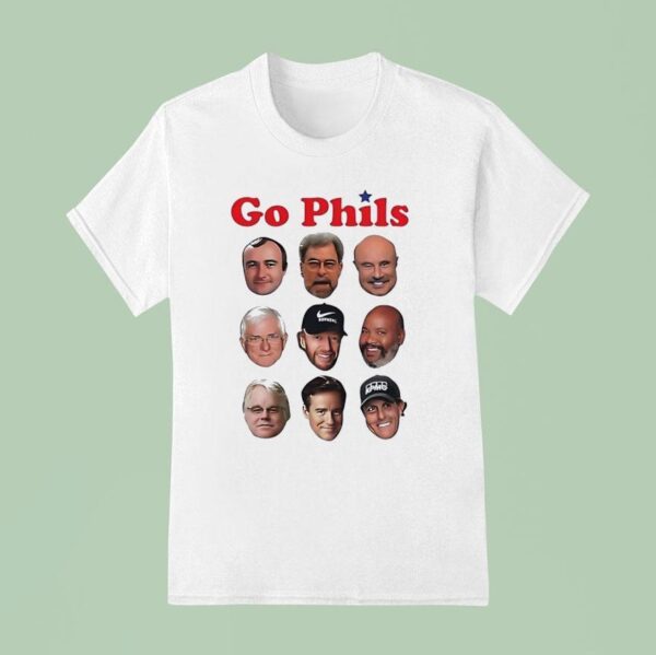 Go Phils Big Heads Coach History Philadelphia Phillies T Shirt