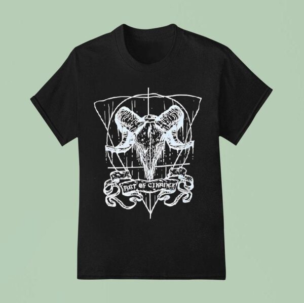 Goat Skull Art Of Cikanek T Shirt