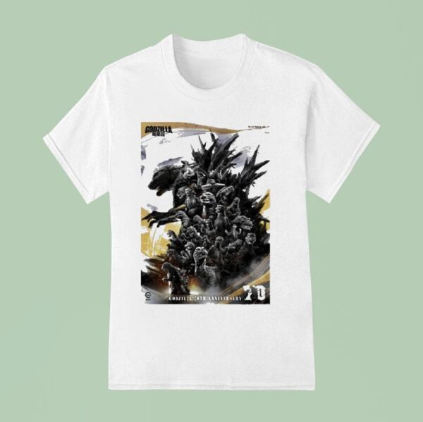 Godzilla Th Anniversary In With Scla T Shirt