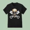 Goldberg S Garage Skull And Pistons T Shirt