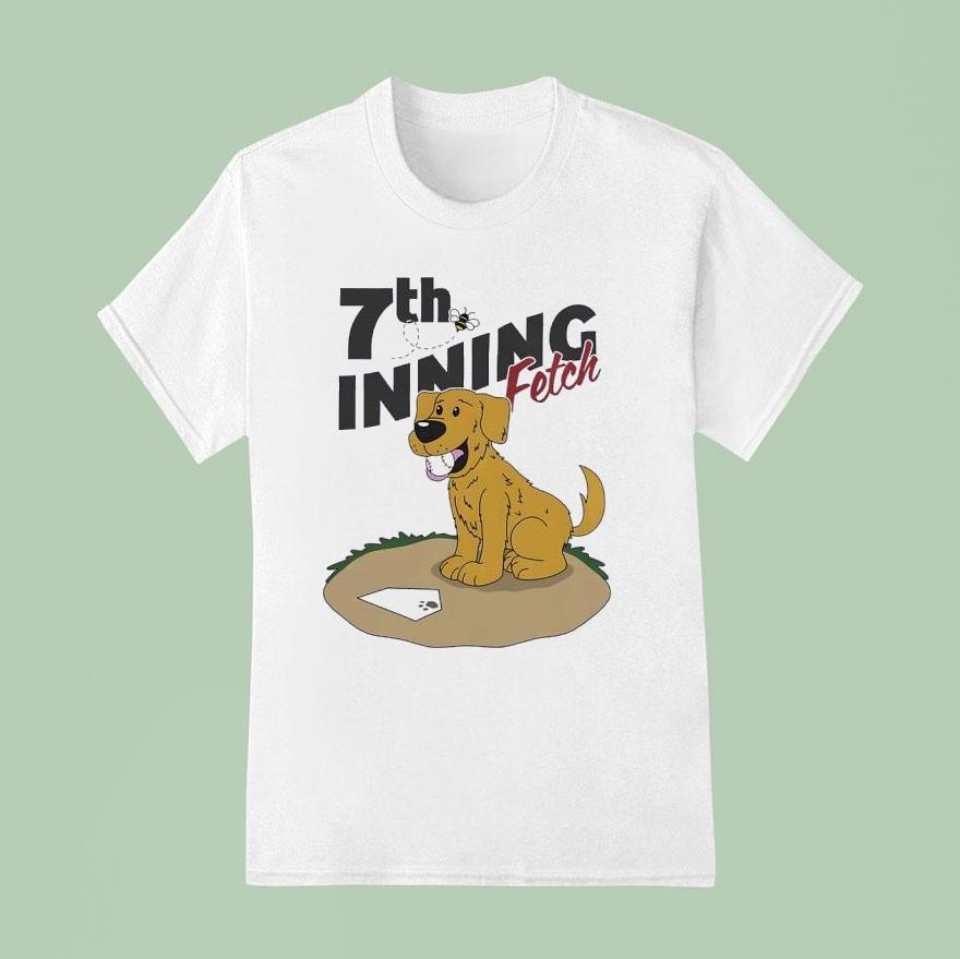 Golden Retriever Th Inning Fetch Baseball T Shirt